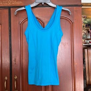Forever 21 Lined Blue Work Out Tank Top Size XS
